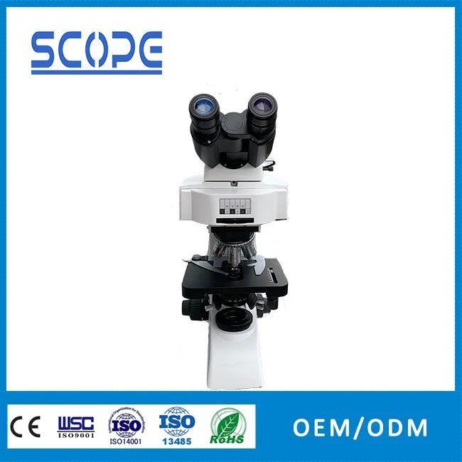 trinocular  lab fluorescence biological microscope